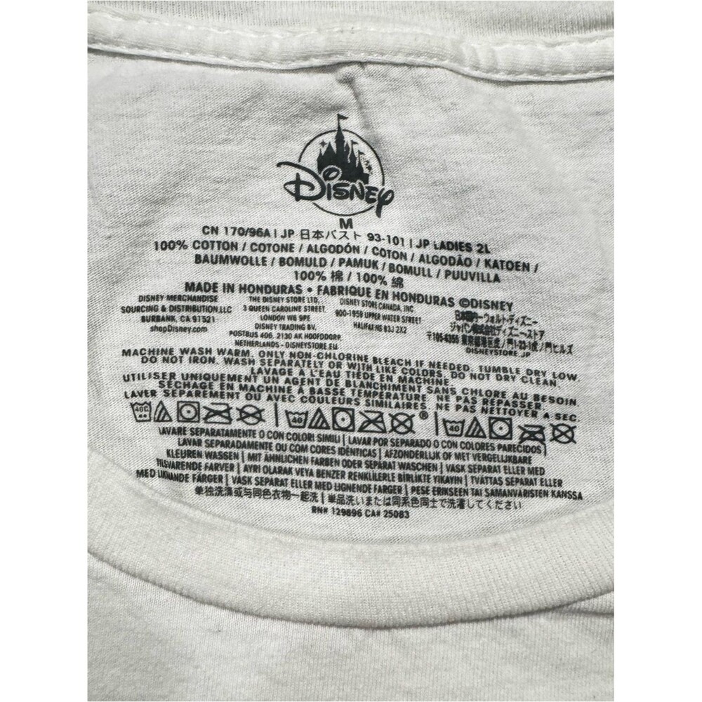 Disney White Mickey & Minnie Graphic Tee | Women's Medium - Picture 5 of 8
